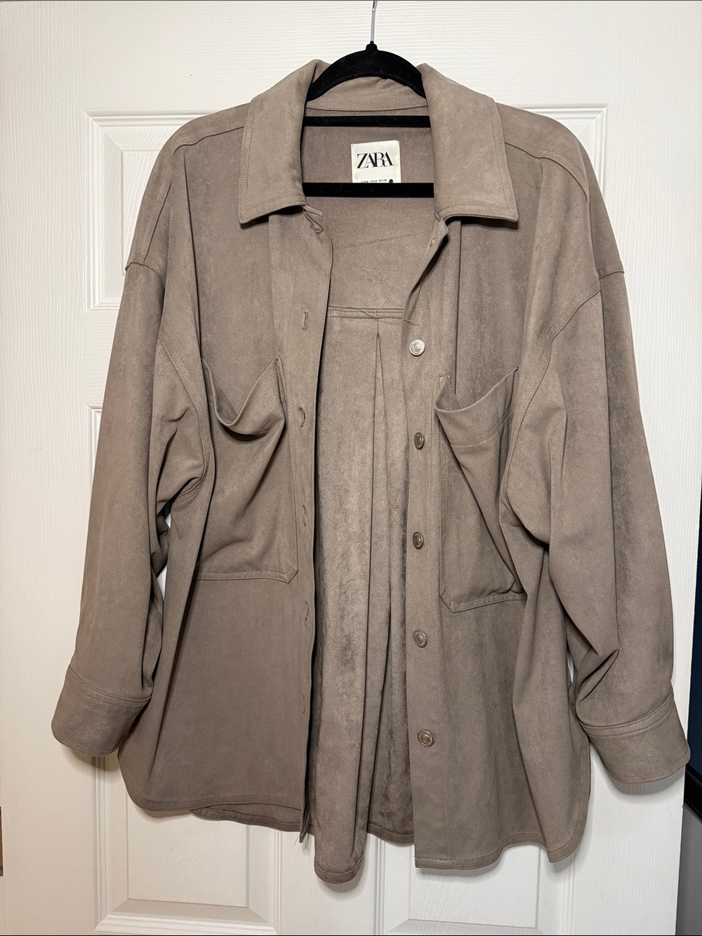 ZARA Taupe Overshirt Jacket